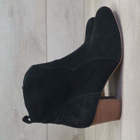 Steve Madden Women Hipster Suede Ankle Heels shoes boots sz 9B - Picture 1 of 11